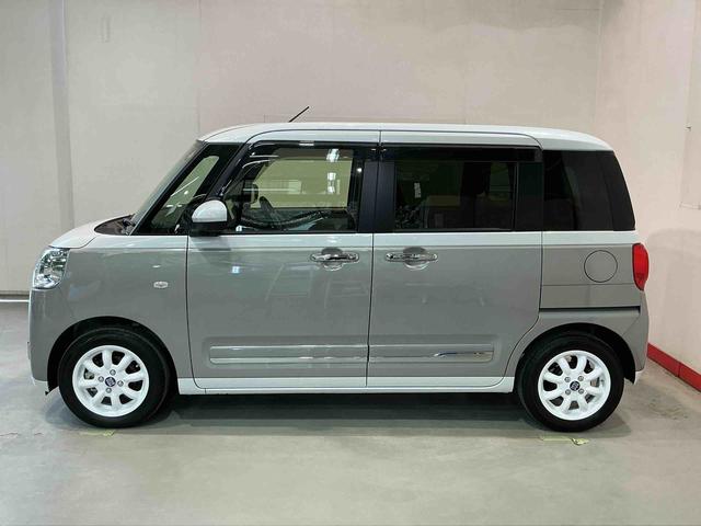 ムーヴキャンバスストライプスＧターボディスプレイオーディオ　パノラマモニター　キーフリーシステム　ＬＥＤヘッドライト　ＬＥＤフォグランプ　オートエアコン　運転席・助手席電動スライドドア　運転席・助手席シートヒーター　スマートアシスト（栃木県）の中古車