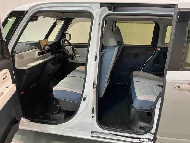 ムーヴキャンバスストライプスＧターボディスプレイオーディオ　パノラマモニター　キーフリーシステム　ＬＥＤヘッドライト　ＬＥＤフォグランプ　オートエアコン　運転席・助手席電動スライドドア　運転席・助手席シートヒーター　スマートアシスト（栃木県）の中古車