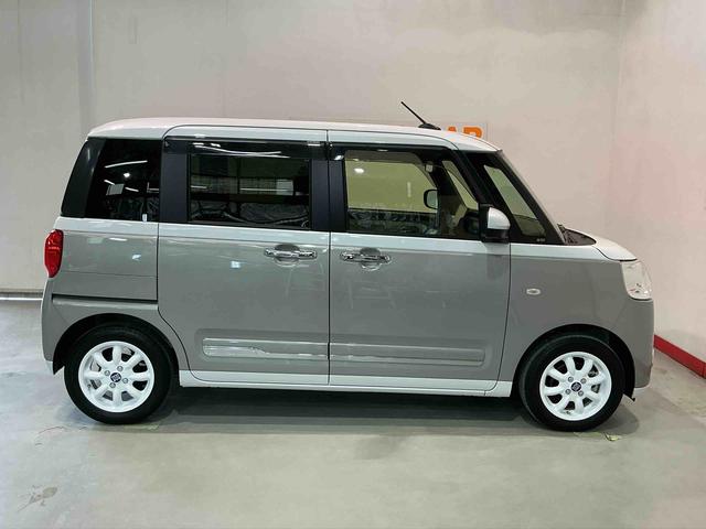 ムーヴキャンバスストライプスＧターボディスプレイオーディオ　パノラマモニター　キーフリーシステム　ＬＥＤヘッドライト　ＬＥＤフォグランプ　オートエアコン　運転席・助手席電動スライドドア　運転席・助手席シートヒーター　スマートアシスト（栃木県）の中古車