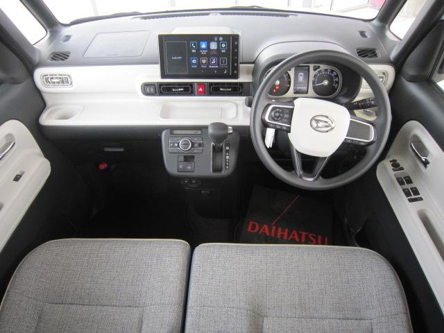 ムーヴキャンバスストライプスＧディスプレイオーディオ　パノラマモニター　両側電動スライドドア　オートライト　ＬＥＤヘッドライト　ＬＥＤフォグランプ　運転席助手席シートヒーター　スマートアシスト　電動パーキングブレーキ（栃木県）の中古車