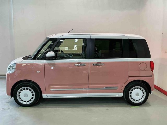 ムーヴキャンバスストライプスＧ電動格納　衝突軽減Ｂ　ＡＵＴＯライト　コーナーソナー　ＬＥＤヘットライト　シートヒー　イモビライザー　スマートキーＰスタート　レーンアシスト　衝突安全ボディ　キーフリー　ベンチシート　オートハイビーム（栃木県）の中古車