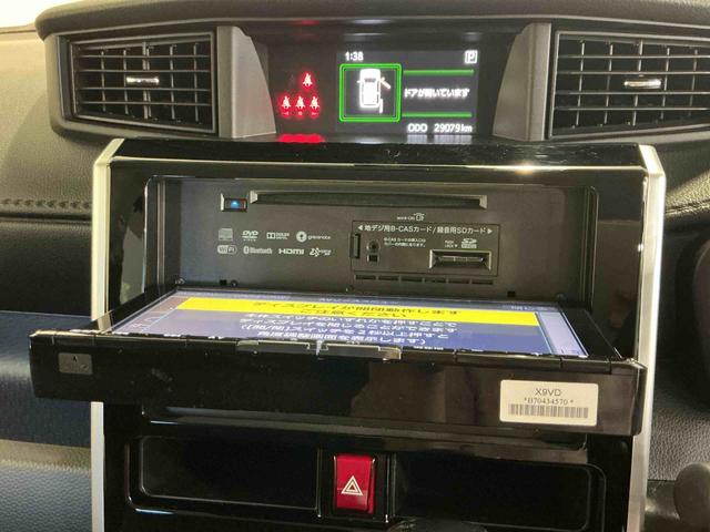トールカスタムＧ　ＳＡIIパノラマモニタ　Ｉストップ　Ａライト　衝突軽減ブレーキ　ＬＥＤ　ナビＴＶ　横滑り防止装置　車線逸脱警報　クルコン　メモリナビ　助手席エアバック　電格ミラー　スマートキー　エアバッグ（栃木県）の中古車