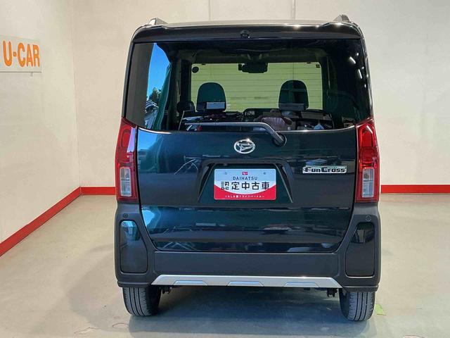 タントファンクロスターボナビＴＶ　エコアイドル　車線逸脱警報　電動格納ドアミラー　ＬＥＤランプ　スマートキ　シートヒータ　セキュリティー　ターボエンジン　アルミ　キーフリーシステム　メモリーナビ　オートハイビーム（栃木県）の中古車