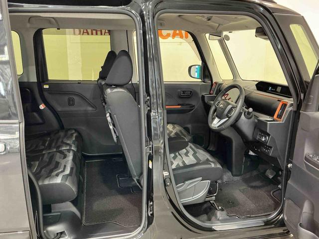 タントファンクロスターボナビＴＶ　エコアイドル　車線逸脱警報　電動格納ドアミラー　ＬＥＤランプ　スマートキ　シートヒータ　セキュリティー　ターボエンジン　アルミ　キーフリーシステム　メモリーナビ　オートハイビーム（栃木県）の中古車