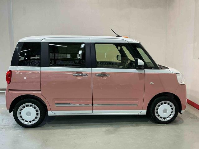 ムーヴキャンバスストライプスGナビ バックカメラ ETC搭載 デュアルカメラブレーキサポート 電動格納ドアミラー 車線逸脱警告 盗難防止システム ドラレコ LEDライト スマートキー キーフリー(栃木県)の中古車