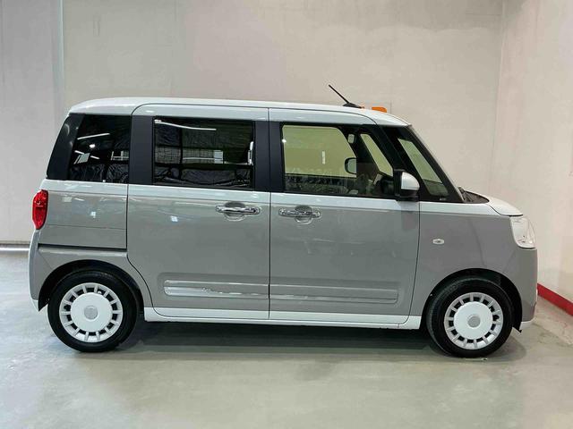 ムーヴキャンバスストライプスGETC搭載 ナビ デュアルカメラブレーキサポート 電動格納ドアミラー バックカメラ 車線逸脱警告 盗難防止システム ドラレコ LEDライト スマートキー キーフリー オートライト(栃木県)の中古車