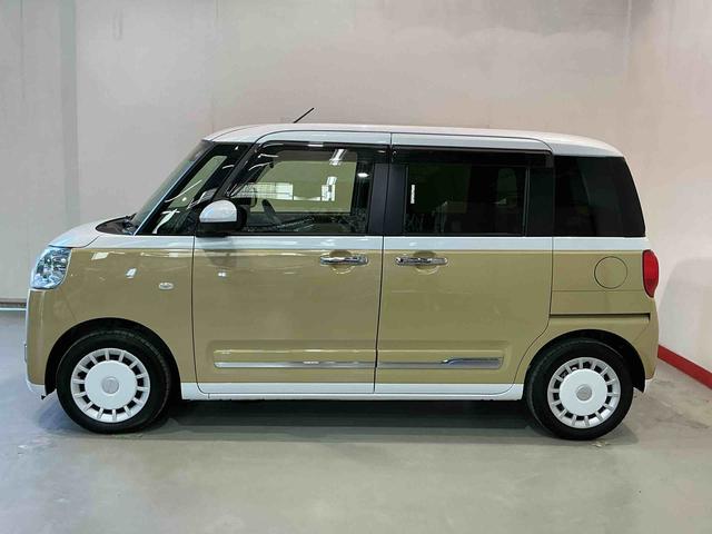 ムーヴキャンバスストライプスＧ全方位カメラ装着車　レーダーブレーキ　　電動格納式ドアミラー　衝突安全ボディ　ＥＴＣ搭載　アイドリングストップ機能　ドラレコ　Ｓヒーター　イモビ　ナビ　スマートキー＆プッシュスタート（栃木県）の中古車