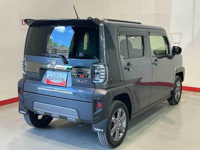 タフトＧターボ　ダーククロムベンチャーナビ　バックカメラ　ソナー　電動格納式ドアミラー　盗難防止装置　レーンキープ　安全ボディ　オートマチックハイビーム　シートヒータ　キーフリーシステム　ＥＴＣ　ムーンルーフ（栃木県）の中古車