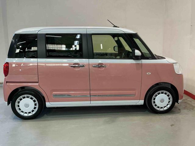 ムーヴキャンバスストライプスＧキーフリーシステム　ＬＥＤヘッドライト　ＬＥＤフォグランプ　オートエアコン　運転席・助手席電動スライドドア　運転席・助手席シートヒーター　スマートアシスト（栃木県）の中古車