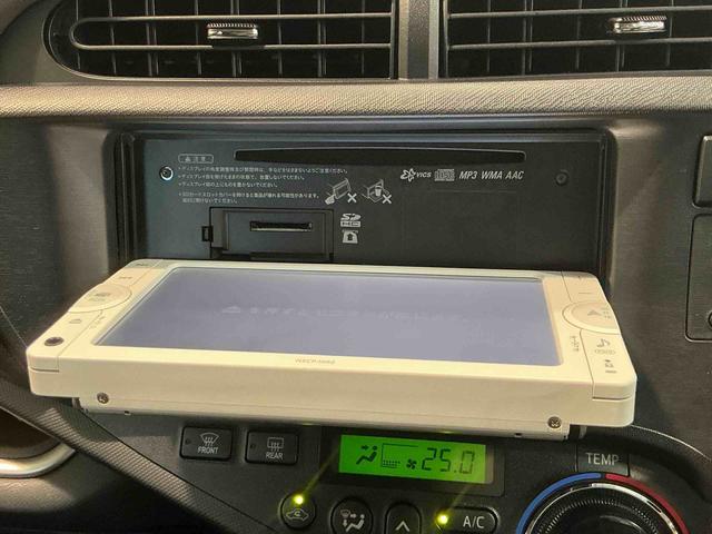 アクアG格納ミラー SDナビゲーション 安全ボディ ダブルエアバッグ メンテナンスノート キーレススタートシステム アルミホイール 運転席エアバック ABS イモビライザー ETC(栃木県)の中古車
