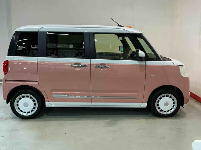 ムーヴキャンバスストライプスＧドライブレコーダー　バックカメラ　前後センサー　衝突被害軽減装置　スマキー　電動格納　ハイビームアシスト　レーンキープアシスト　ＴＶ　フロントベンチシート　ＬＥＤヘッドライト　シートヒーター（栃木県）の中古車