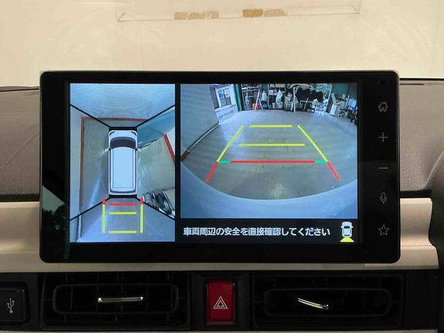 ムーヴキャンバスストライプスＧターボディスプレイオーディオ　パノラマモニター　　ＬＥＤライト　ＴＶ　キーフリー　シートヒーター　衝突安全ボディ　タ−ボ　スマートキー　ベンチシート　Ａライト　セキュリティアラーム　エコアイドル（栃木県）の中古車