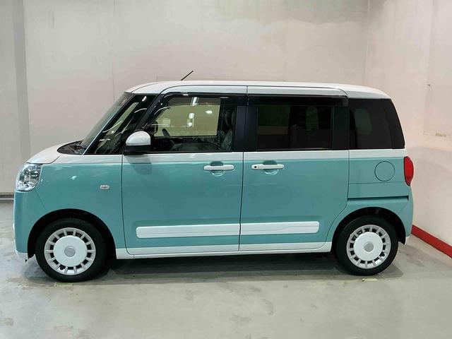 ムーヴキャンバスストライプスGターボナビ 全周囲モニター レーンアシスト LEDライト アダプティブクルーズコントロール キーフリー シートヒーター 衝突安全ボディ タ−ボ ETC スマートキー ベンチシート(栃木県)の中古車