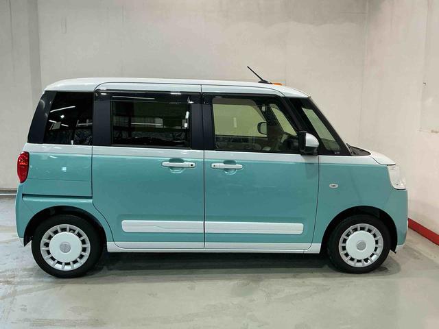 ムーヴキャンバスストライプスGターボナビ 全周囲モニター レーンアシスト LEDライト アダプティブクルーズコントロール キーフリー シートヒーター 衝突安全ボディ タ−ボ ETC スマートキー ベンチシート(栃木県)の中古車