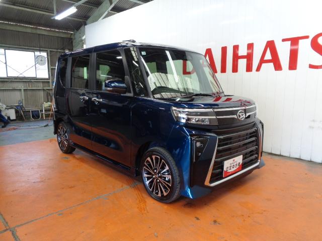 タントカスタムＲＳ　ｅｃｏ　ＩＤＬＥ非装着車サポカーＳワイド適合　ミラクルオープンドア　両側オートスライドドア　電動パーキングブレーキ　パノラマモニター対応　ステアリングスイッチ　シートヒーター　オートエアコン　コーナーセンサー　キーフリー（神奈川県）の中古車