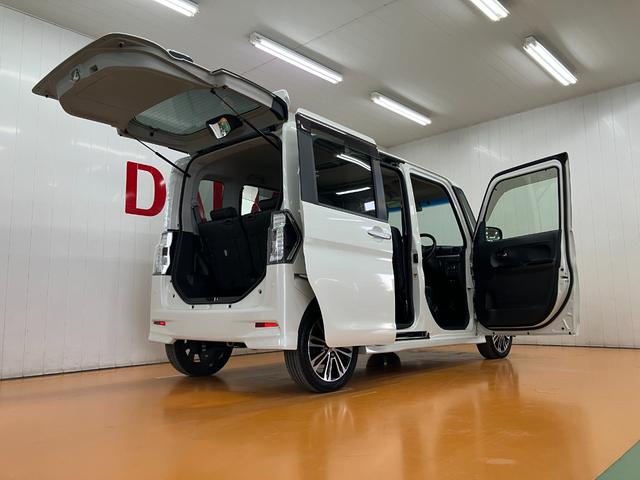 タントカスタムＲＳ　トップエディションＳＡIIスマアシ　Ｂカメラ　ミラクルオープンドア　両側オートスライドドア　ＥＴＣ　ステアリングスイッチ　エコアイドル　オートエアコン　Ｐスタート　横滑り防止機能　誤発進抑制機能　電動格納ミラー　キーフリー（神奈川県）の中古車