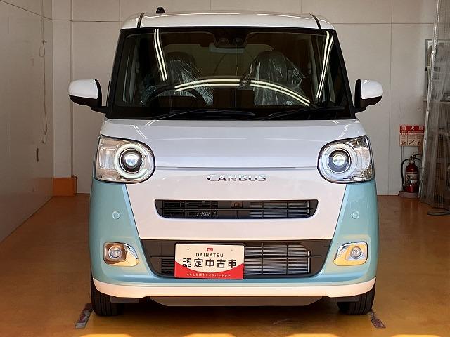 ムーヴキャンバスストライプスＧサポカーＳワイド適合　パノラマモニター対応　ＵＳＢ接続端子　電動パーキングブレーキ　シートヒーター　両側オートスライドドア　Ｐスタート　ホッとカップホルダー　置きラクボックス　キーフリー（神奈川県）の中古車