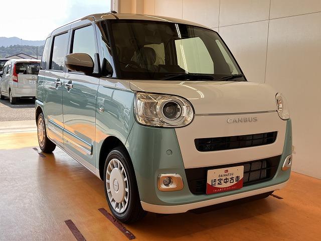 ムーヴキャンバスストライプスＧサポカーＳワイド適合　パノラマモニター対応　ＵＳＢ接続端子　電動パーキングブレーキ　シートヒーター　両側オートスライドドア　Ｐスタート　ホッとカップホルダー　置きラクボックス　キーフリー（神奈川県）の中古車