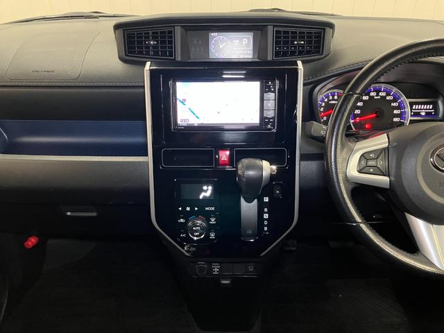 トールカスタムＧ　ターボ　ＳＡII　ナビ　ドラレコ　ＥＴＣナビ　ドラレコ　Ｂカメラ　パノラマモニター対応　Ｐスタート　両側オートスライドドア　誤発進抑制装置　横滑り防止機能　アイドリングストップ　ＥＴＣ　電動格納ミラー　クルーズコントロールレバー　キーフリー（神奈川県）の中古車