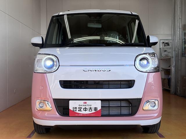 ムーヴキャンバスストライプスＧサポカーＳワイド適合　パノラマモニター対応　ＵＳＢ接続端子　電動パーキングブレーキ　シートヒーター　両側オートスライドドア　Ｐスタート　ホッとカップホルダー　コーナーセンサー　キーフリー（神奈川県）の中古車
