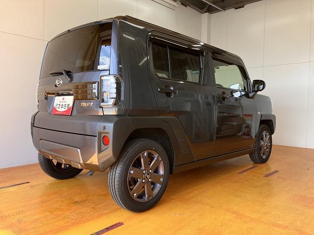 タフトＧターボ　クロムベンチャー　ｅｃｏ　ＩＤＬＥ非装着車サポカーＳワイド適合　パノラマモニター対応　スカイフィールトップ　ＥＴＣ　ドラレコ　電動パーキングブレーキ　全車速追従機能付ＡＣＣ　ステアリングスイッチ　シートヒーター　ＵＳＢ接続端子（神奈川県）の中古車