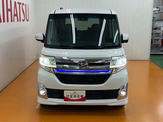 タントカスタムＲＳ　トップエディションＳＡIIサポカーＳワイド適合　デイライト　ミラクルオープンドア　両側オートスライドドア　ステアリングスイッチ　Ｐスタート　エコアイドル　横滑り防止機能　誤発進抑制機能　ＥＴＣ　電動格納ミラー　キーフリー（神奈川県）の中古車