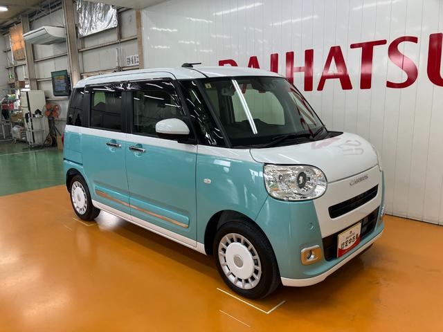 ムーヴキャンバスストライプスＧサポカーＳワイド適合　インパネミッキー仕様　ドラレコ　パノラマモニター対応　ホッとカップホルダー　ＵＳＢ接続端子　電動パーキングブレーキ　シートヒーター　両側オートスライドドア　ＥＴＣ　キーフリー（神奈川県）の中古車