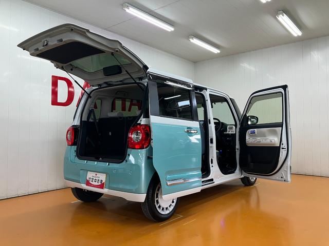 ムーヴキャンバスストライプスＧサポカーＳワイド適合　インパネミッキー仕様　ドラレコ　パノラマモニター対応　ホッとカップホルダー　ＵＳＢ接続端子　電動パーキングブレーキ　シートヒーター　両側オートスライドドア　ＥＴＣ　キーフリー（神奈川県）の中古車