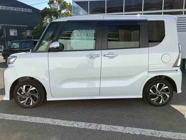 タントカスタムＸ　ワンオーナー走行距離無制限１２ヶ月保証付き　衝突軽減ブレーキ　車線逸脱防止　アイドリングストップ機能　Ｂカメラ　禁煙　盗難警報装置　ＬＥＤ　ワンオーナー　キーレスエントリー　前席シートヒーター　オートＬＥＤ（大分県）の中古車