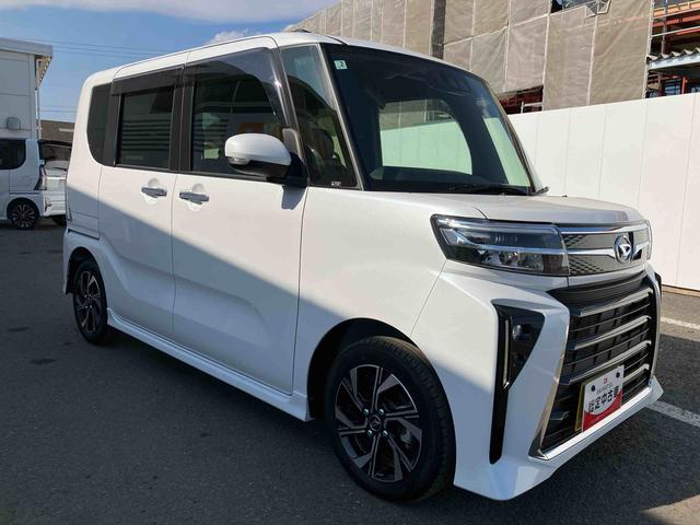 タントカスタムＸ　ワンオーナー走行距離無制限１２ヶ月保証付き　衝突軽減ブレーキ　車線逸脱防止　アイドリングストップ機能　Ｂカメラ　禁煙　盗難警報装置　ＬＥＤ　ワンオーナー　キーレスエントリー　前席シートヒーター　オートＬＥＤ（大分県）の中古車