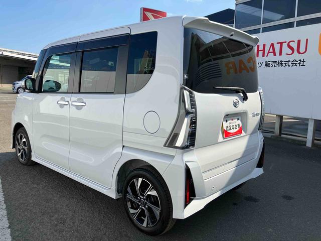 タントカスタムＸ　ワンオーナー走行距離無制限１２ヶ月保証付き　衝突軽減ブレーキ　車線逸脱防止　アイドリングストップ機能　Ｂカメラ　禁煙　盗難警報装置　ＬＥＤ　ワンオーナー　キーレスエントリー　前席シートヒーター　オートＬＥＤ（大分県）の中古車