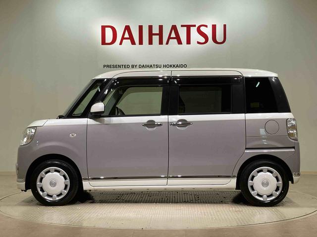 ムーヴキャンバスＸメイクアップリミテッド　ＳＡIII４ＷＤ　シートヒーター　アイドリングストップ　オートマチックハイビーム　衝突防止システム　レーンアシスト　スマートキー　記録簿　禁煙車　ワンオーナー　エアバッグ　エアコン　パワーステアリング　ＣＤ（北海道）の中古車