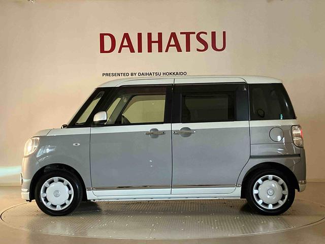 ムーヴキャンバスＸメイクアップリミテッド　ＳＡIII４ＷＤ　シートヒーター　アイドリングストップ　オートマチックハイビーム　衝突防止システム　レーンアシスト　スマートキー　記録簿　禁煙車　ワンオーナー　エアバッグ　エアコン　パワーステアリング　ＣＤ（北海道）の中古車