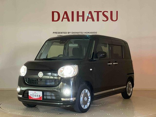 ムーヴキャンバスＧブラックインテリアリミテッド　ＳＡIII４ＷＤ　アイドリングストップ　オートマチックハイビーム　衝突防止システム　ＬＥＤヘッドランプ　レーンアシスト　スマートキー　記録簿　禁煙車　ワンオーナー　エアバッグ　エアコン　パワーステアリング　ＣＤ（北海道）の中古車