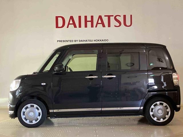 ムーヴキャンバスＧブラックインテリアリミテッド　ＳＡIII４ＷＤ　アイドリングストップ　オートマチックハイビーム　衝突防止システム　ＬＥＤヘッドランプ　レーンアシスト　スマートキー　記録簿　禁煙車　ワンオーナー　エアバッグ　エアコン　パワーステアリング　ＣＤ（北海道）の中古車