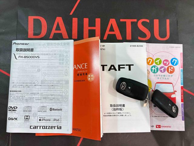 タフトＸ４ＷＤ　アイドリングストップ　オートマチックハイビーム　衝突防止システム　ＬＥＤヘッドランプ　レーンアシスト　スマートキー　記録簿　ワンオーナー　エアバッグ　エアコン　パワーステアリング　ＣＤ　ＡＢＳ（北海道）の中古車