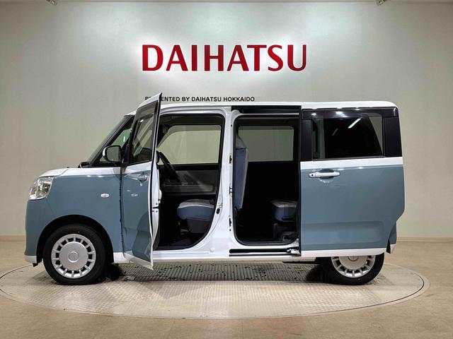 ムーヴキャンバスストライプスＸ４ＷＤ　アイドリングストップ　オートマチックハイビーム　衝突防止システム　レーンアシスト　スマートキー　記録簿　禁煙車　ワンオーナー　エアバッグ　エアコン　パワーステアリング　パワーウィンドウ　ＣＤ（北海道）の中古車
