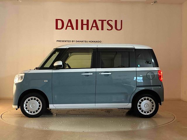 ムーヴキャンバスストライプスＸ４ＷＤ　アイドリングストップ　オートマチックハイビーム　衝突防止システム　レーンアシスト　スマートキー　記録簿　禁煙車　ワンオーナー　エアバッグ　エアコン　パワーステアリング　パワーウィンドウ　ＣＤ（北海道）の中古車