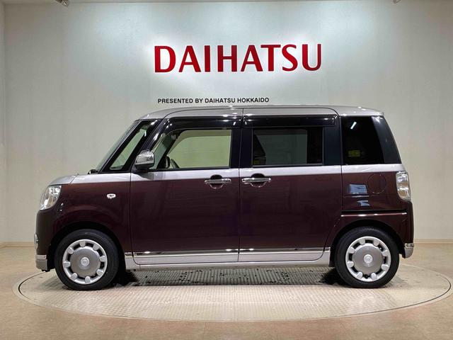 ムーヴキャンバスＸリミテッドメイクアップ　ＳＡII４ＷＤ　ＥＴＣ　アイドリングストップ　衝突防止システム　レーンアシスト　スマートキー　記録簿　禁煙車　エアバッグ　エアコン　パワーステアリング　パワーウィンドウ　ＡＢＳ（北海道）の中古車