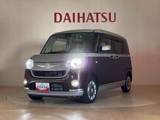 ムーヴキャンバスＸリミテッドメイクアップ　ＳＡII４ＷＤ　ＥＴＣ　アイドリングストップ　衝突防止システム　レーンアシスト　スマートキー　記録簿　禁煙車　エアバッグ　エアコン　パワーステアリング　パワーウィンドウ　ＡＢＳ（北海道）の中古車