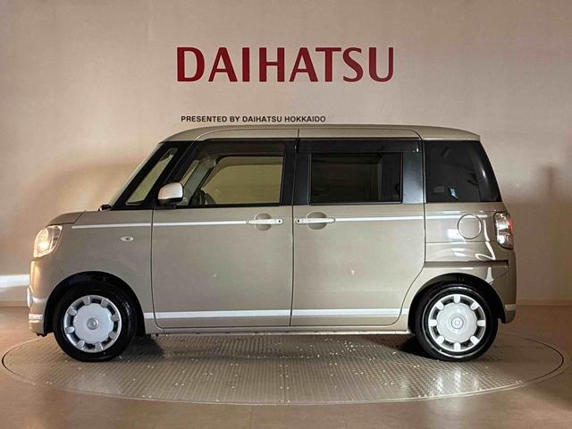 ムーヴキャンバスＸホワイトアクセントリミテッド　ＳＡIII４ＷＤ　アイドリングストップ　オートマチックハイビーム　衝突防止システム　レーンアシスト　スマートキー　記録簿　エアバッグ　エアコン　パワーステアリング　パワーウィンドウ　ＣＤ　ＡＢＳ（北海道）の中古車