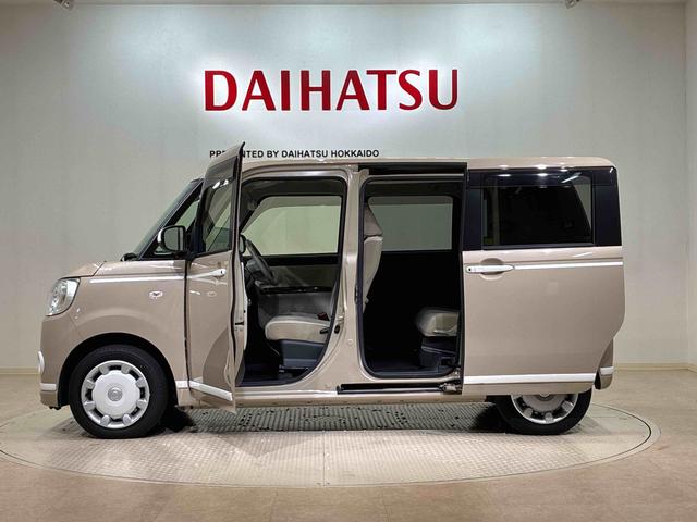 ムーヴキャンバスＧホワイトアクセントＶＳ　ＳＡIII４ＷＤ　シートヒーター　アイドリングストップ　オートマチックハイビーム　衝突防止システム　ＬＥＤヘッドランプ　レーンアシスト　スマートキー　記録簿　禁煙車　ワンオーナー　エアバッグ　エアコン　ＡＢＳ（北海道）の中古車