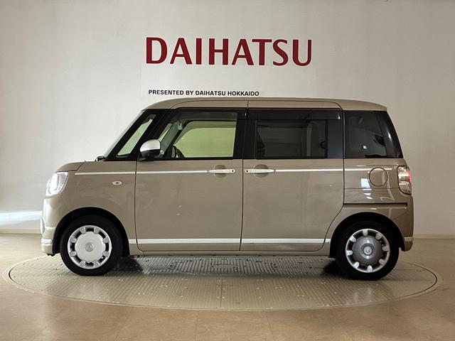 ムーヴキャンバスＧホワイトアクセントＶＳ　ＳＡIII４ＷＤ　シートヒーター　アイドリングストップ　オートマチックハイビーム　衝突防止システム　ＬＥＤヘッドランプ　レーンアシスト　スマートキー　記録簿　禁煙車　ワンオーナー　エアバッグ　エアコン　ＡＢＳ（北海道）の中古車