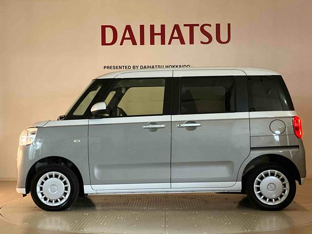 ムーヴキャンバスストライプスX4WD アイドリングストップ オートマチックハイビーム 衝突防止システム レーンアシスト スマートキー 記録簿 ワンオーナー エアバッグ エアコン パワーステアリング パワーウィンドウ CD ABS(北海道)の中古車
