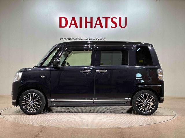 ムーヴキャンバスＧブラックインテリアリミテッド　ＳＡIII４ＷＤ　ＥＴＣ　アイドリングストップ　オートマチックハイビーム　衝突防止システム　ＬＥＤヘッドランプ　レーンアシスト　スマートキー　記録簿　禁煙車　エアバッグ　エアコン　パワーステアリング　ＡＢＳ（北海道）の中古車