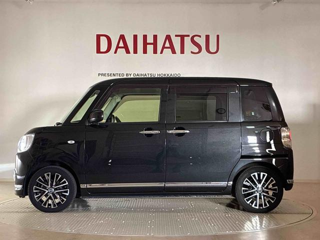 ムーヴキャンバスＧブラックインテリアリミテッド　ＳＡIII４ＷＤ　ＥＴＣ　アイドリングストップ　オートマチックハイビーム　衝突防止システム　ＬＥＤヘッドランプ　レーンアシスト　スマートキー　記録簿　禁煙車　エアバッグ　エアコン　パワーステアリング　ＡＢＳ（北海道）の中古車