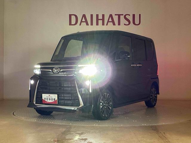 タントカスタムRS4WD アルミホイール シートヒーター ターボ アイドリングストップ オートマチックハイビーム 衝突防止システム LEDヘッドランプ レーンアシスト スマートキー 記録簿 ワンオーナー エアバッグ(北海道)の中古車