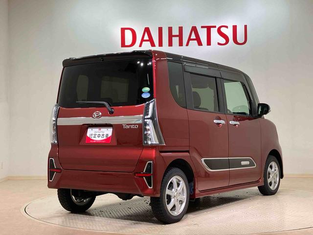 タントカスタムXセレクション4WD アルミホイール シートヒーター アイドリングストップ オートマチックハイビーム 衝突防止システム LEDヘッドランプ レーンアシスト スマートキー 記録簿 禁煙車 ワンオーナー エアバッグ(北海道)の中古車