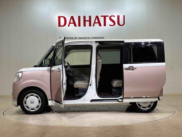 ムーヴキャンバスＧメイクアップリミテッド　ＳＡIII４ＷＤ　アイドリングストップ　オートマチックハイビーム　衝突防止システム　ＬＥＤヘッドランプ　レーンアシスト　スマートキー　記録簿　禁煙車　ワンオーナー　エアバッグ　エアコン　パワーステアリング（北海道）の中古車