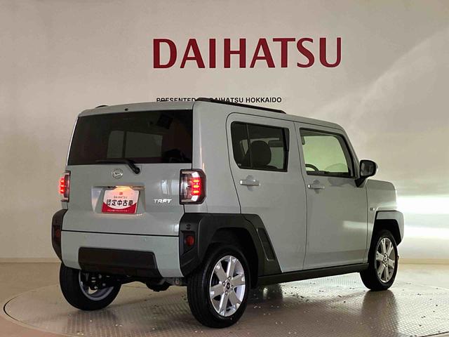 タフトＧ４ＷＤ　アルミホイール　シートヒーター　アイドリングストップ　オートマチックハイビーム　衝突防止システム　ＬＥＤヘッドランプ　レーンアシスト　スマートキー　記録簿　ワンオーナー　エアバッグ　エアコン（北海道）の中古車